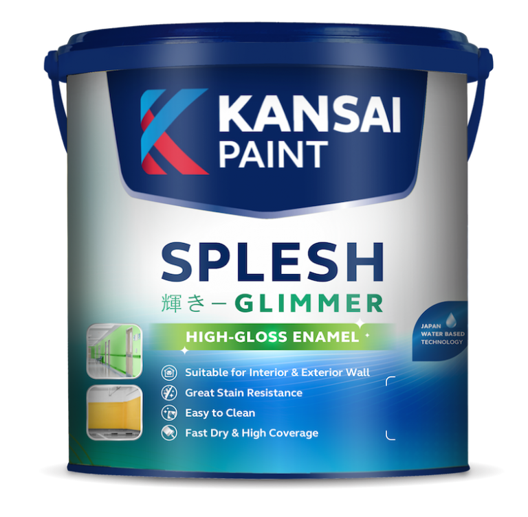 Cat Dekoratif Kansai Diamond Shield 12-IN-1 & Kansai Splesh Glimmer Inovasi Terbaru Kansai Paint