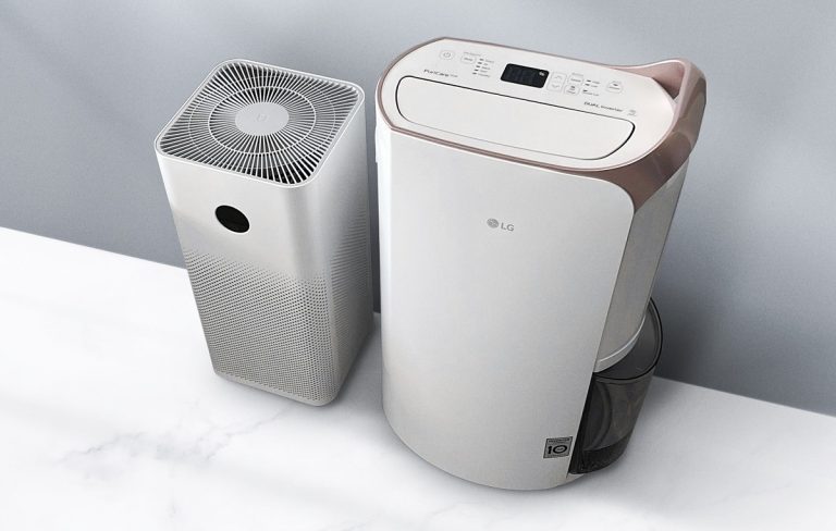 Visual dua jenis dehumidifier LG