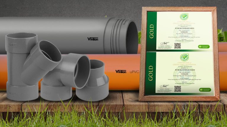 2 Produk Unggulan Pipa Vinilon Raih Sertifikat Green Label dari GPCI