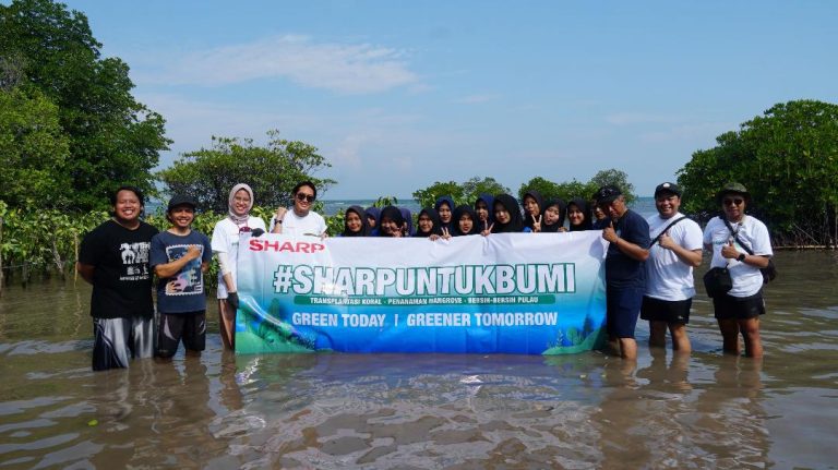 Aksi Nyata Sharp Lestarikan Lingkungan Pulau Tunda di Peringatan Hari Lingkungan Hidup Sedunia