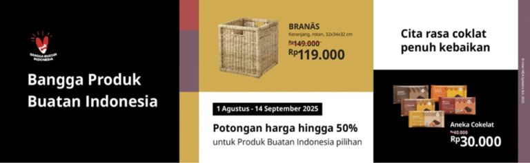 Diskon IKEA untuk 80 Produk dan Menu Nusantara di Momen Peringatan Ke-80 Kemerdekaan Indonesia