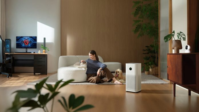 Main KV XIAOMI Rumah dengan perangkat elektronik modern AI