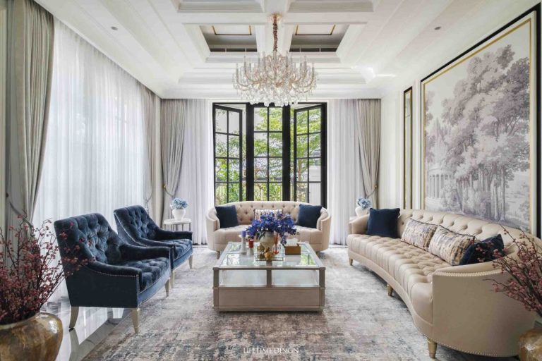 Living room kediaman Andi Rose di Makassar