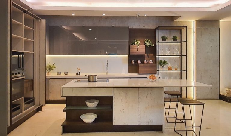 Dapur modern masa kini dengan matreial inovatif dan proses produksi yang unggul
