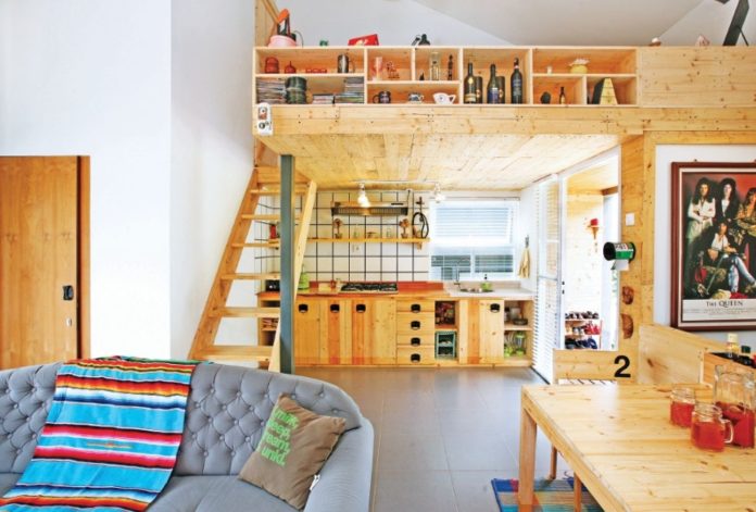 Rumah mungil desain kompak Contoh desain dan furnitur kompak pada rumah mungil yang menerapkan konsep Micro Living