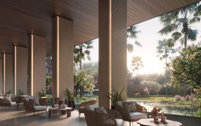 Loby apartemen Savyavasa Dharmawangsa Jakarta Selatan