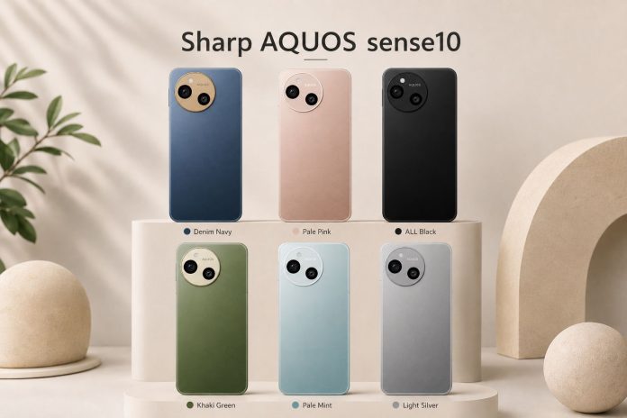 Rangkaian produk Sharp AQUOS sense10 produk smartphone Sharp AQUOS sense10