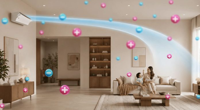 Sharp AIREST Built-in Air Purifier dan filter MERV 14 AC Sharp AIREST Built-in Air Purifier
